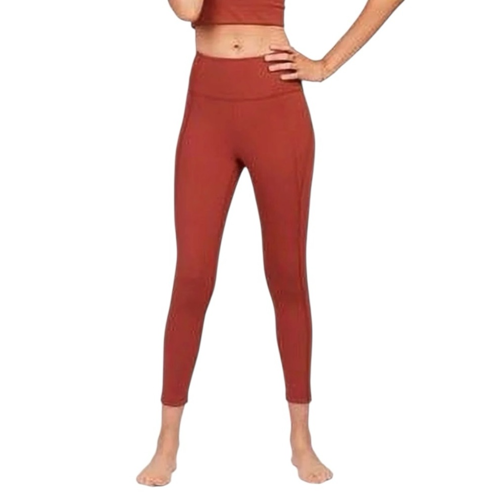 Girlfriend Collective High-Rise Leggings Sedona Orange Size Medium